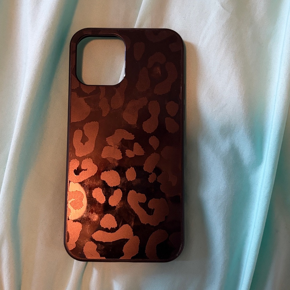 Leopard Print Black Phone Case